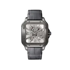 Santos de Cartier Large Skeleton Black ADLC